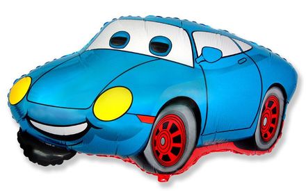 Balón fóliový 81 cm auto modré