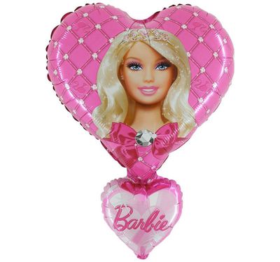 Balón fóliový 70 cm Barbie srdce