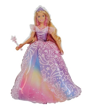 Balón fóliový 80 cm Barbie princezná