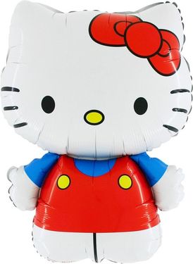 Balón fóliový 75 cm Hello Kitty červená