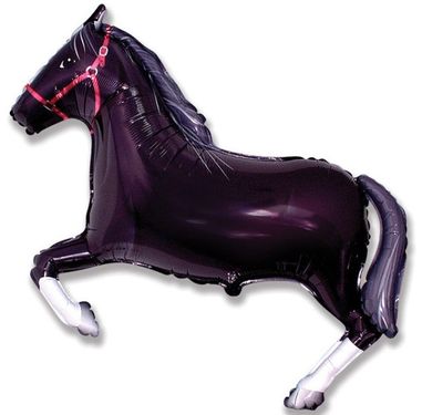 Balón fóliový 108 cm kôň čierny