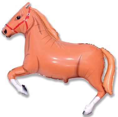 Balón fóliový 35 cm kôň hnedý