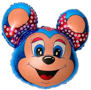 Balón fóliový 35 cm Babsy myš modrá