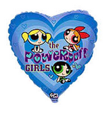 Balón fóliový 45 cm Powerpuff girls