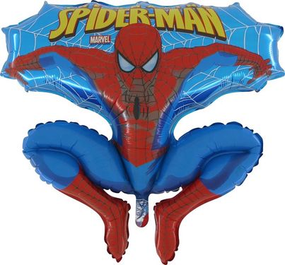 Balón fóliový 90 cm Spiderman modrý