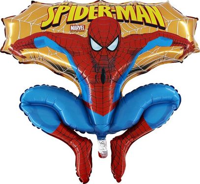 Balón fóliový 90 cm Spiderman zlatý