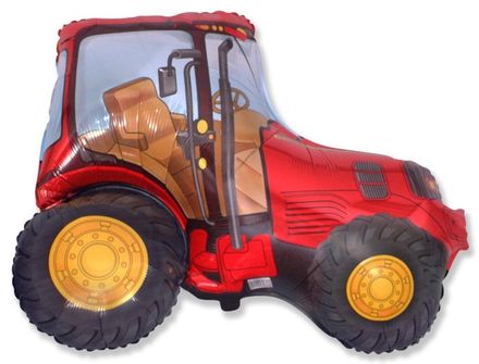 Balón fóliový 95 cm traktor červený