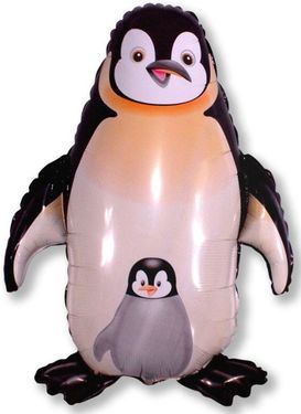 Balón fóliový 100 cm tučniak čierny