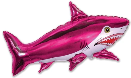 Balón fóliový 108 cm žralok ružový