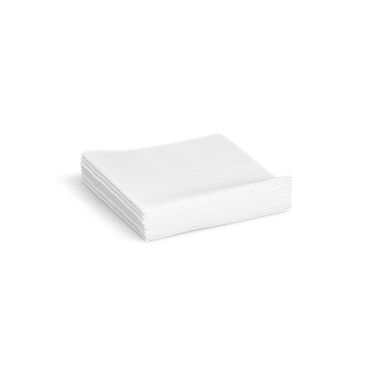 Obrúsky papierové v boxe Biele 20 × 20 cm 100 ks