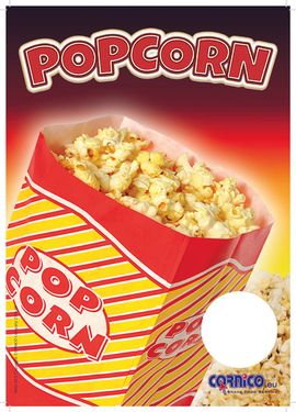 Plagát cenník Popcorn Vrecko A4