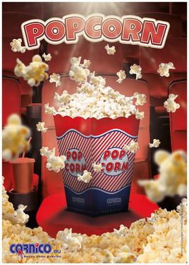 Plagát Popcorn Krabička A2