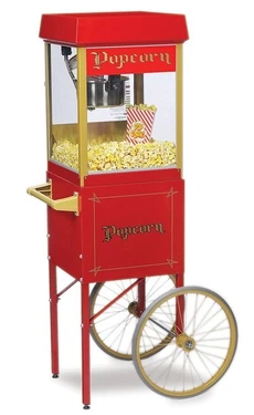 Prenájom Popcorn stroj 4 oz s vozíkom