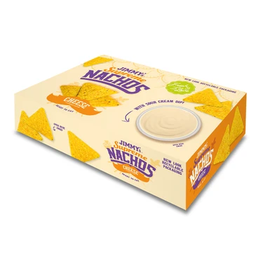 Snack Box Tortilla chips Nachos Cheese & Sour cream dip 200 g